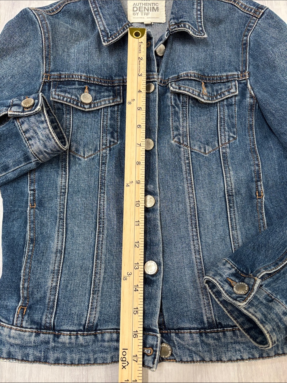 Zara Classic Blue Denim Jacket - Picture 3 of 7